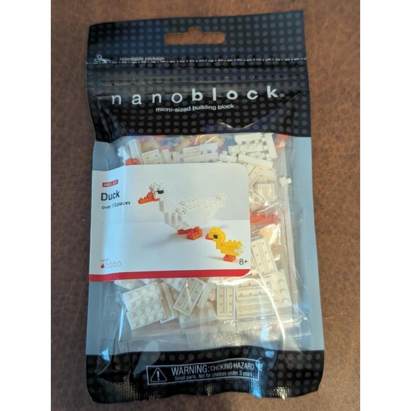 Nanoblock Duck Building Blocks Set 110 Pieces NBC 021 - Picture 1 of 2